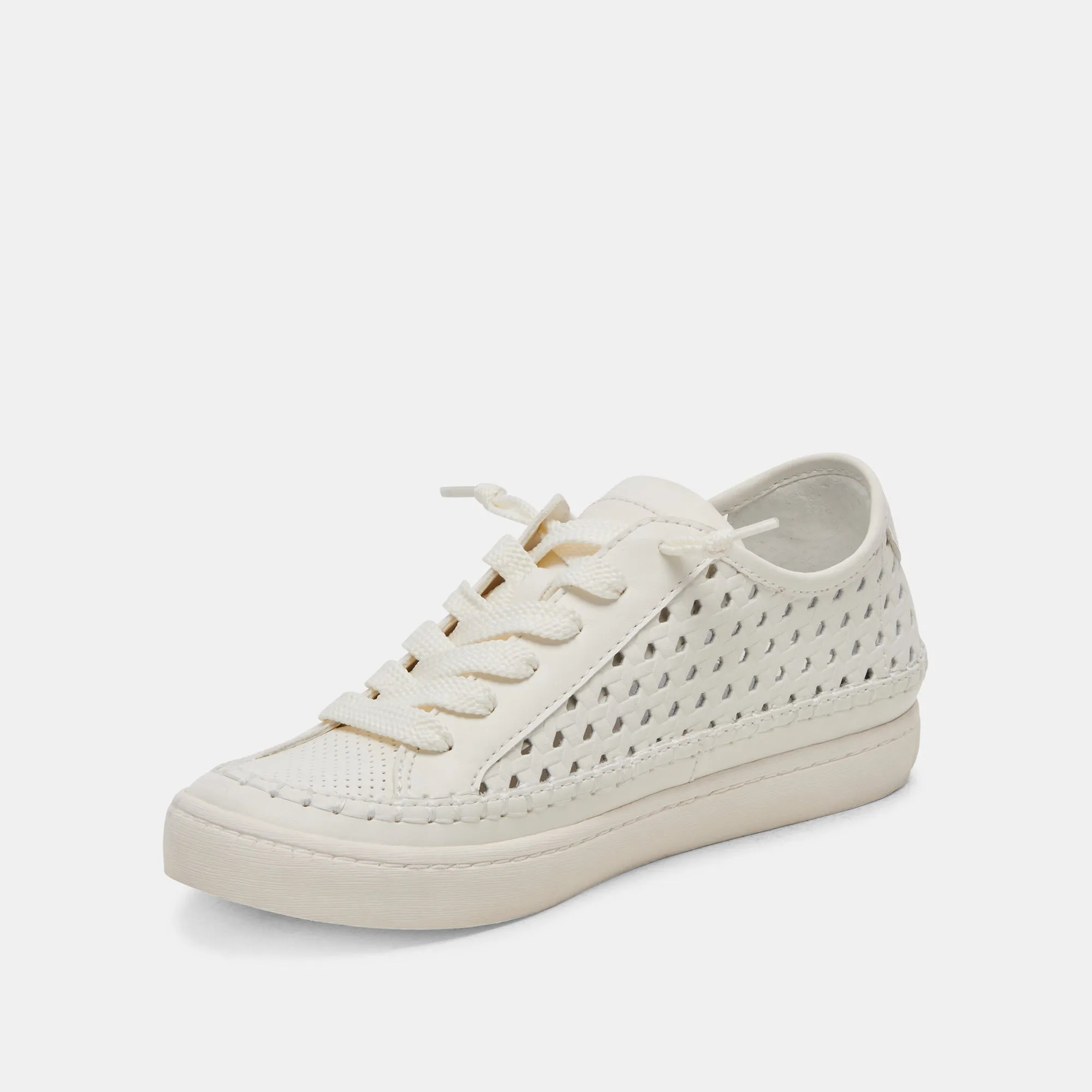 ZOLEN SNEAKER WEIß PERFORIERTES LEDER