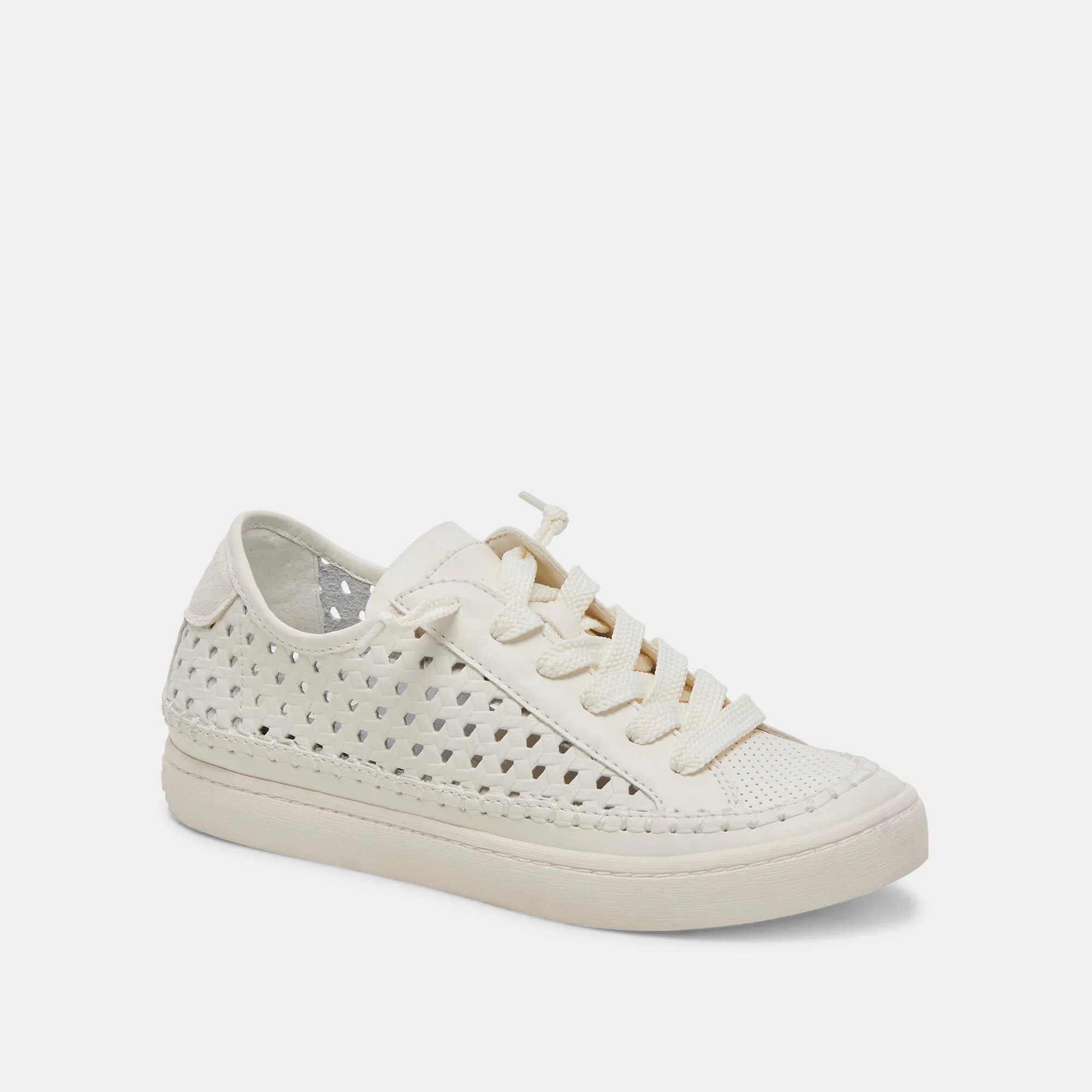 ZOLEN SNEAKER WEIß PERFORIERTES LEDER
