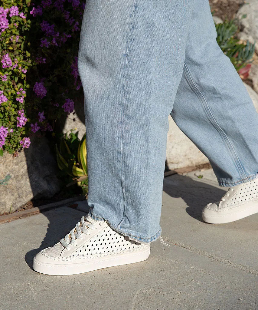 ZOLEN SNEAKER WEIß PERFORIERTES LEDER